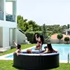 Household Inflatable Bathtub Aldult Heated Bathtub Sauna Bath Hot Spring Spa Courtyard Outdoor Portable Folding Jacuzzi X 5