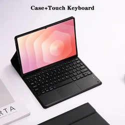 Premium Tablet Case with Detachable Bluetooth Keyboard and Pencil Holder - French (Black 3)