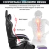 Gaming Chair with PVC Leather Massage Swivel Ergonomic Reclining High Back Office Chair Height Adjustable Headrest Lumbar Suppor 6