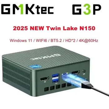 GMKtec G3 Plus MINI PC 2025 NUOVO Twin Lake N150 Mutil-Core Windows 11 Pro DDR4 NVMe SSD WIFI6 BT5.2 4K HD Computer da ufficio Mini PC 1