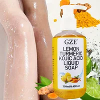 Greflective Glow Lemon Curmeric Kojic Acid Liquid Regina-Nettoyant pour la peau doux, éclaircissant et nourrissant, Curmeric 1
