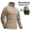 Softair Paintball Work Clothing Uniform Tactical Combat Camouflage Shirts Cargo Knee Pads Hunting Pants Sets Men Clothing 5