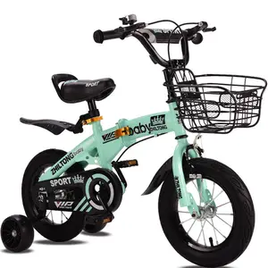 Bicicletas Infantiles Niños 3-8 Años Con Ruedines Y Cesta Color