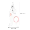 Pet Nail Clipper LED Light Ergonomic Handle Safe Dog Cat Nail Trimmer Cutter Grooming Tools Prevent Cut Small Animals 3