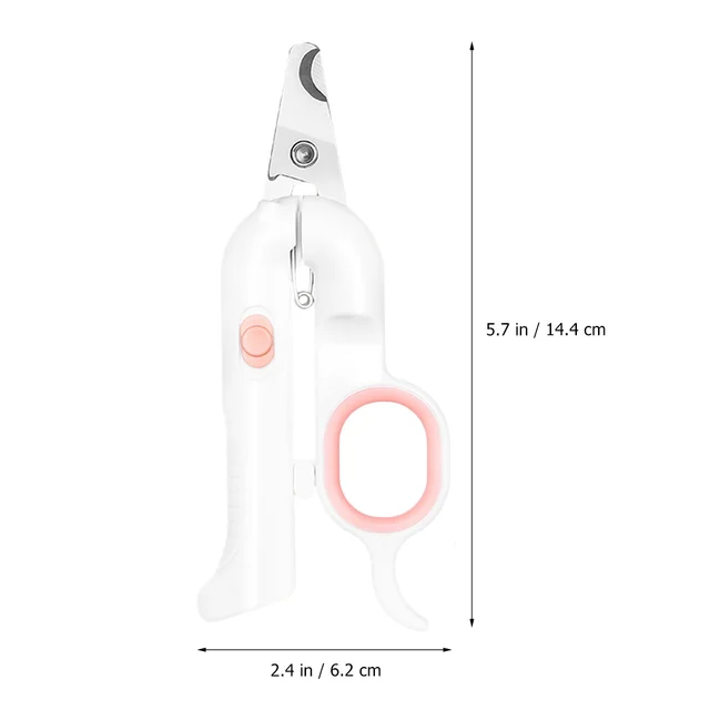 Pet Nail Clipper LED Light Ergonomic Handle Safe Dog Cat Nail Trimmer Cutter Grooming Tools Prevent Cut Small Animals 3