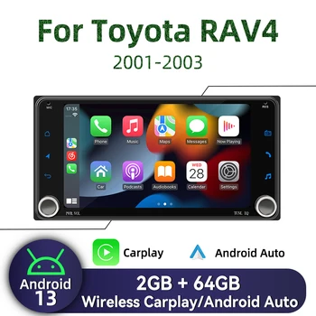 2 Din Radio di Navigazione GPS Per Toyota RAV4 RAV 4 2001-2003 7 "Wireless Carplay Autoradio Android Auto Multimedia unità principale Stereo