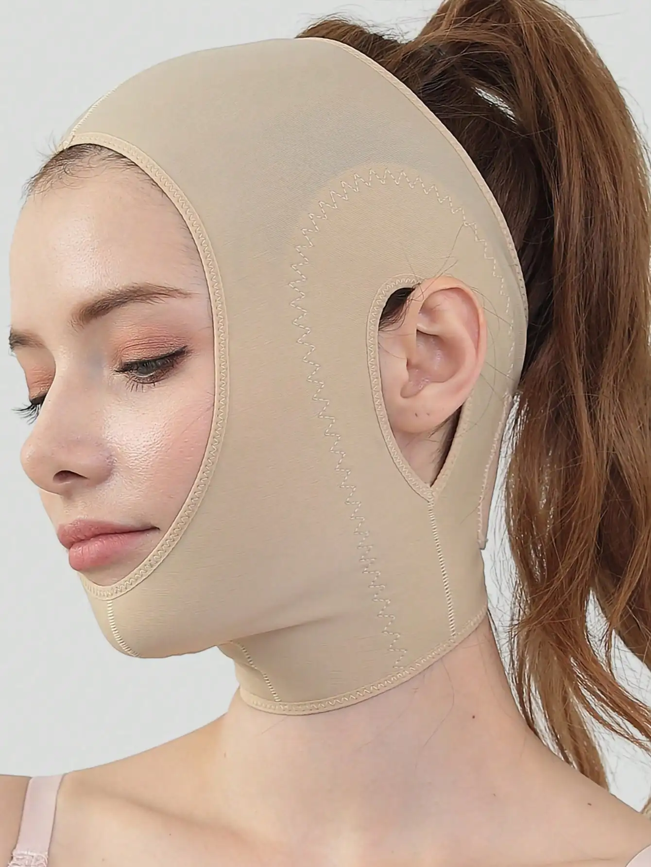 Full Face Lift Sleeping Belt, Cheek Chin Belt Strap Face Mask Bandage, Thin Facial Massage Strap, Reusable And Breathable