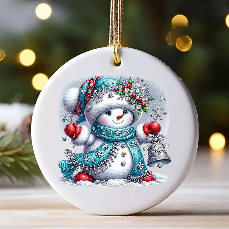 Christmas Winter Snowman UV DTF Cup Wrap Transfer Sticker Glass Coffee Mugs Decoration Xmas Greeting Cards Ornament Decal 12pcs dtf transfer sticker