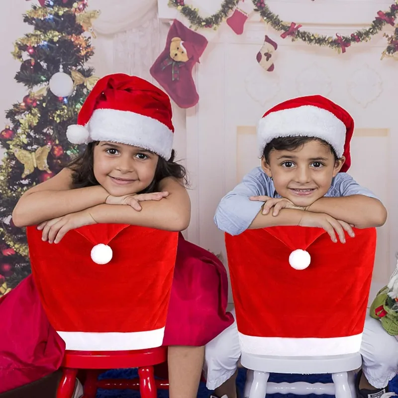 Red Christmas Chair Covers – Soft Non-Woven Seat Covers 3