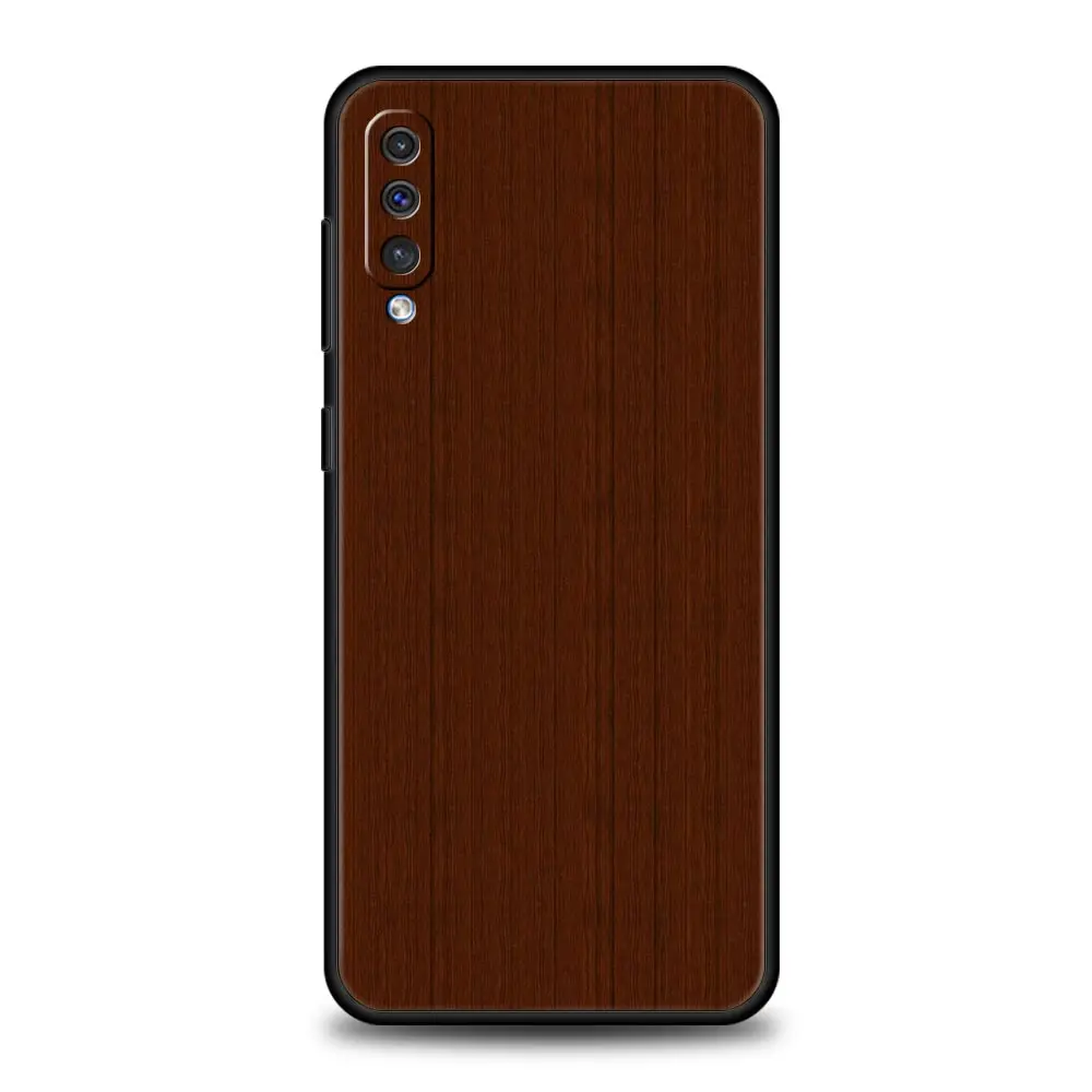 Artisan Carved Wood Silicone Phone Case Cover