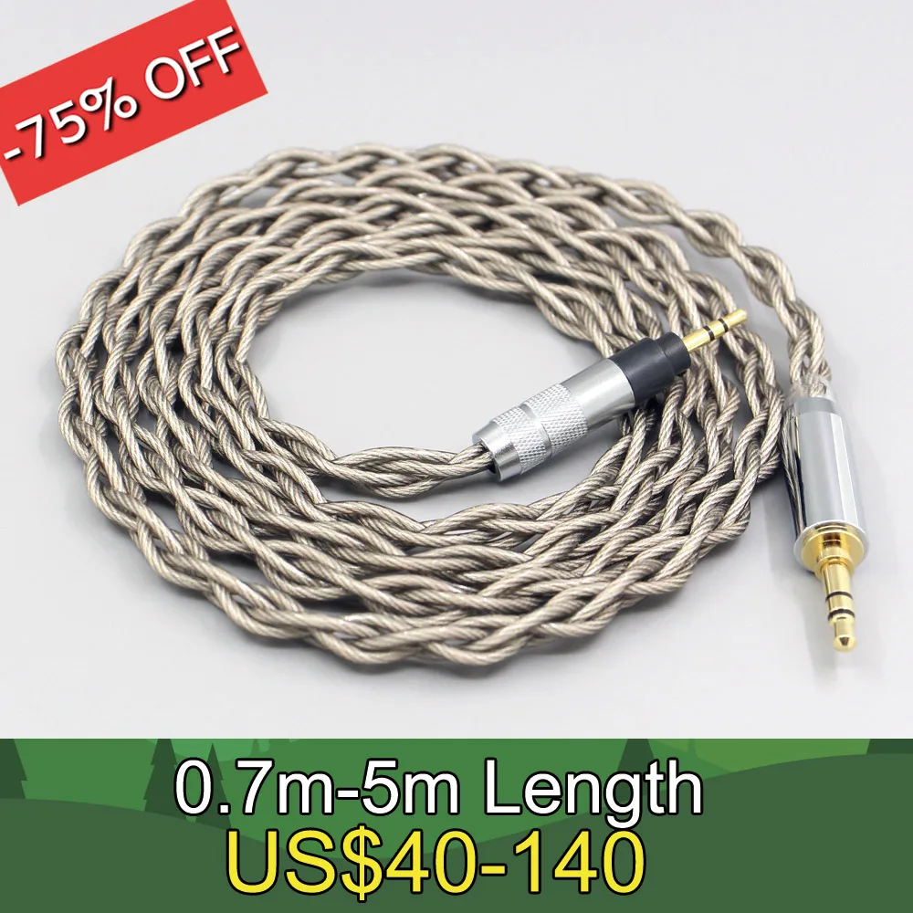 

99% Pure Silver + Graphene Silver Plated Shield Earphone Cable For Sennheiser Urbanite XL On/Over Ear Headphone LN007962