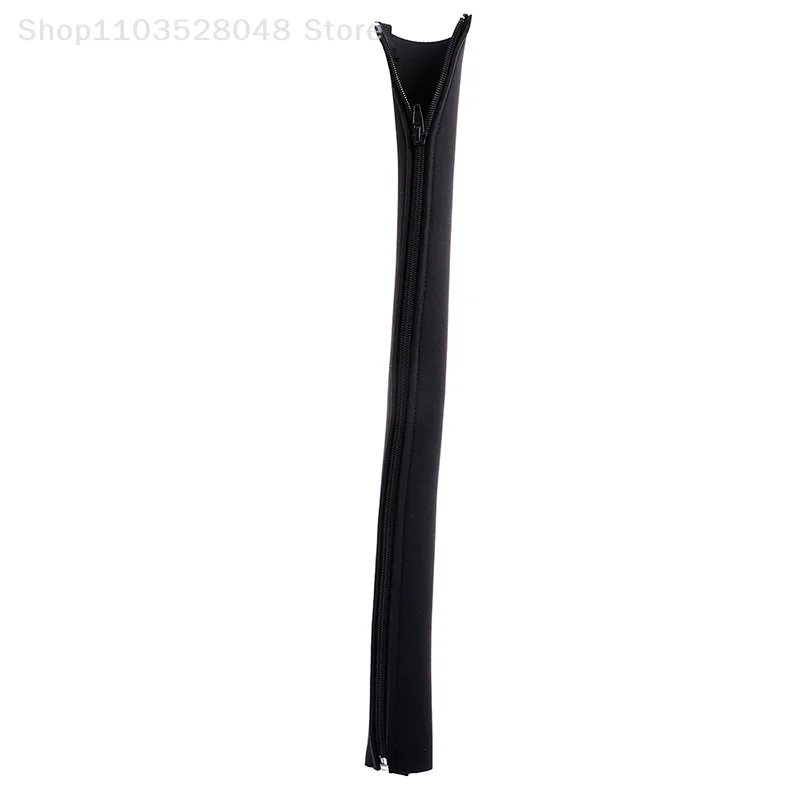 DIY 네오프렌 케이블 관리 슬리브, 지퍼 랩 와이어 숨김 커버 정리함, 1PC
