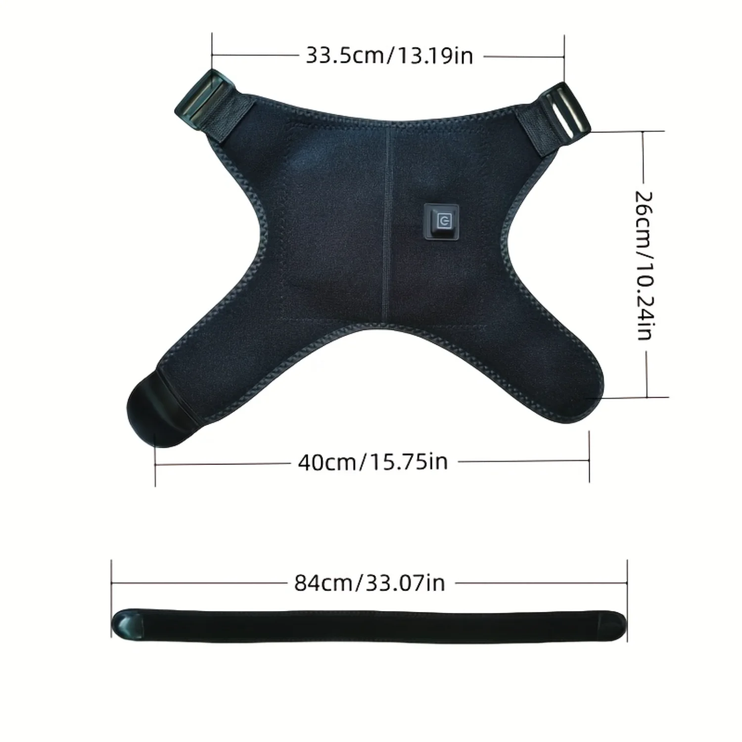USB Heating Shoulder Warmer for Men and Women-Hot Compress Shoulder and Neck Massager, Anti-Cold Therapy Device