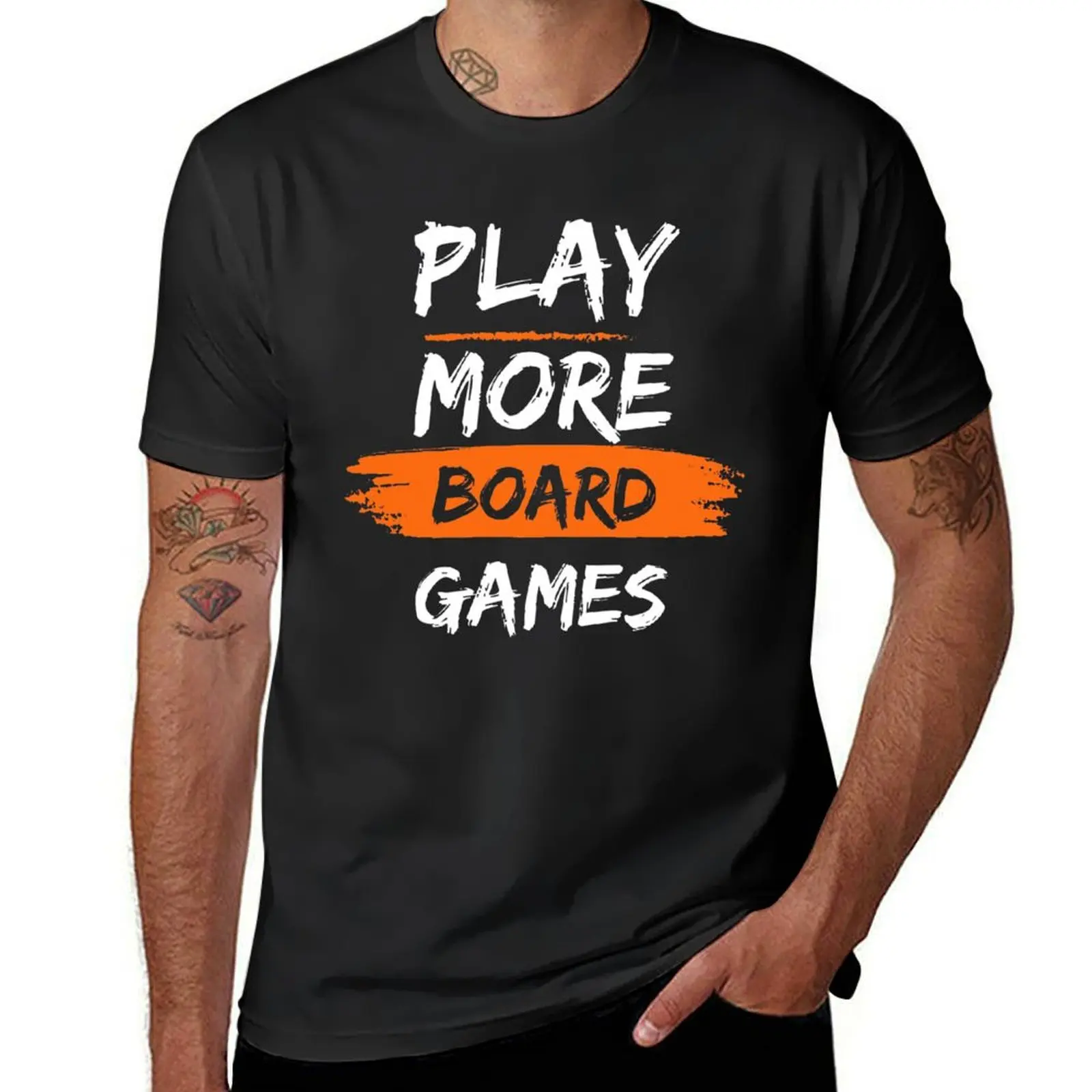 

Футболка Play More для настольных игр, кавайная одежда, эстетическая одежда, корейская мода, мужские футболки, упаковка