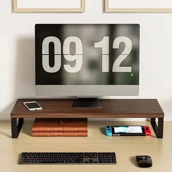 1 supporto per monitor per computer portatili e desktop: piattaforma di sollevamento salvaspazio