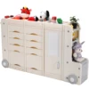 AOOU Kids Toy Organizers and Storage Bins, Multi-Layer Storage Cabinet Organizer, Multipurpose Bookshelf and Toy Box 1