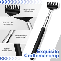 Telescopic Back Scratcher, Portable Extendable Stainless Steel Back Scratchers Men Women, Hand Massage Tool with Non Slip Handle 2