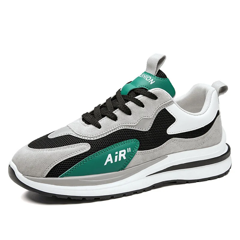 

Men's Shoes 2023 Spring and Summer New Korean Version Running Shoes Flying Woven Breathable Soft Bottom Casual Low-top Men's Spo
