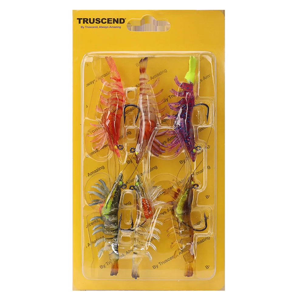 

Biomimetic Shrimp Fishing Lure Fishing Lure High Quality Metal Realistic Motion 16.5*11.5*1.8cm 3pcs/set 60g ABS