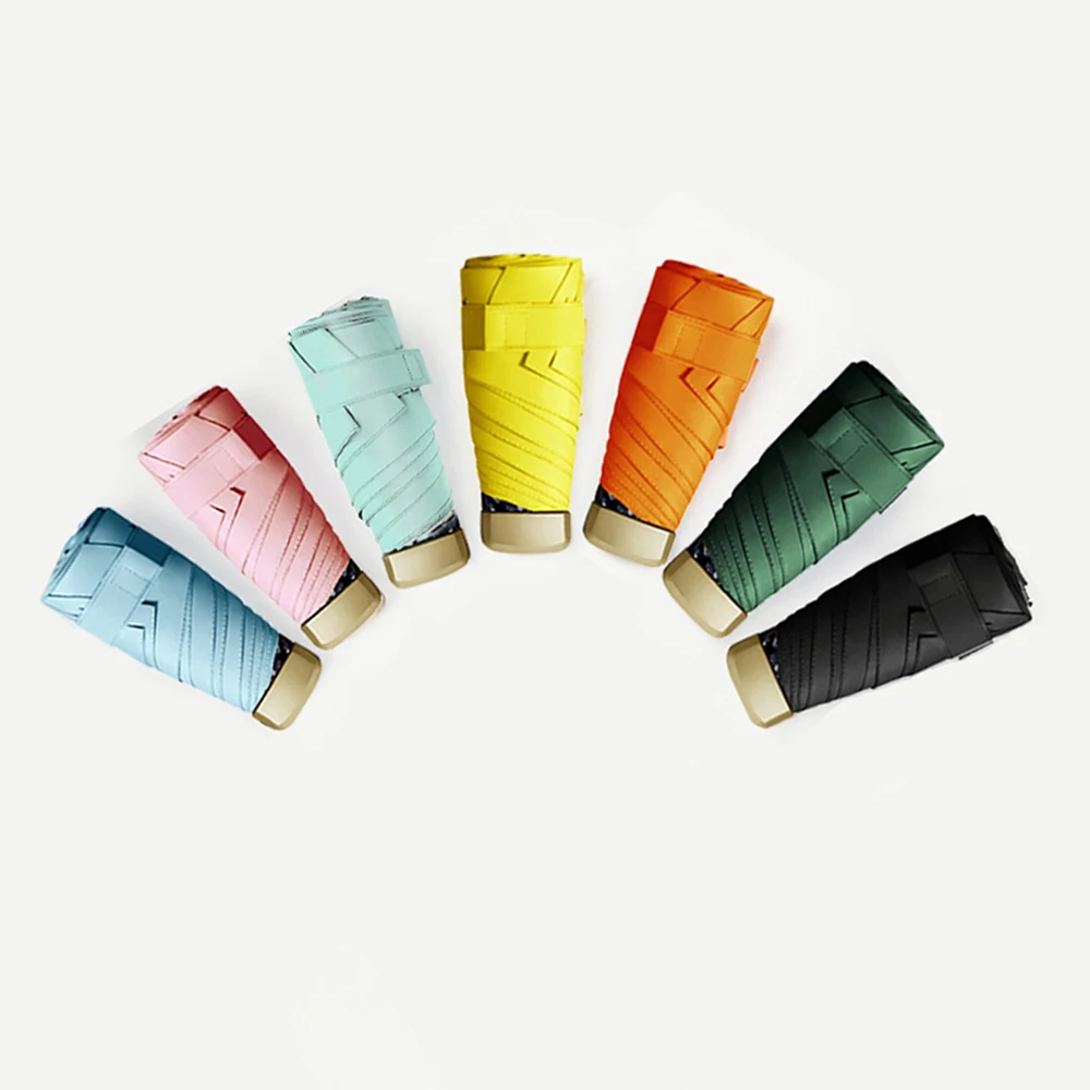 Mini Pocket Rain Umbrella Sun Shade Umbrella Women Rain UV Sun Capsule business umbrella