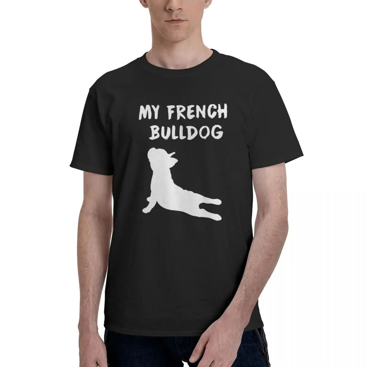 

French Bulldog 3 Movement Tshirt Travel Title Graphic Vintage Top quality Eur Size