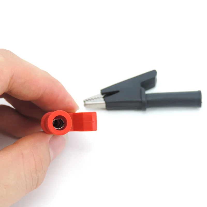 Description Picture 4 of itemCrocodile Alligator Clips With 4mm Socket Banana Jack Test Clamp Wire Clip terminal 30A 2000V