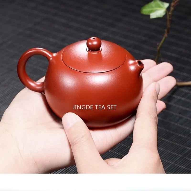 Yixing Handmade Purple Clay Teapot Dahongpao Tea Xishi Pot Tea Pot Household Kung Fu Tea Set Chinese