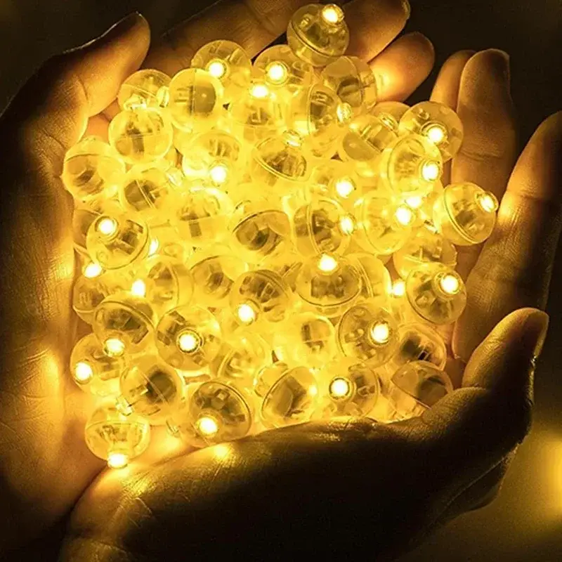 100/10Pcs Mini LED Balloon Light Colorful Flashing Luminous Tumbler Ball Lamp Lantern Light Christmas Wedding Party Decorations - Image 7