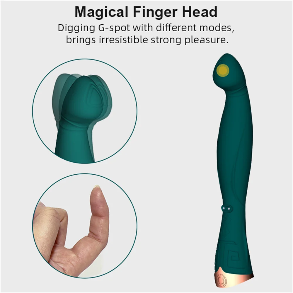 Finger Shaped Vibrator for Women Orgasm Penetration Clitoris Stimulator Vagina Massarger Sexy Toy Machine for Adult Joinjjtoy