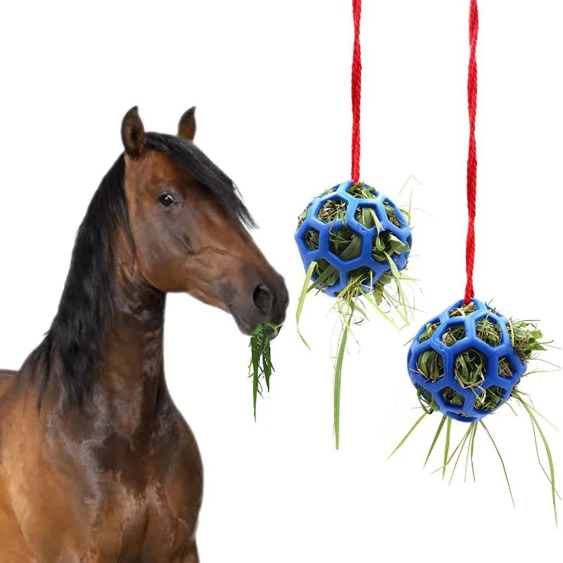 1Pcs Horse Treat Ball Hay Feeder Toy Ball Hanging Feeding Toy For Horse Horse Goat Sheep Relieve Stress Horse Treat Ball 3