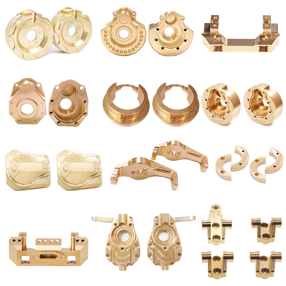 

Тяжелый латунный противовес, Внешний бампер, осевой держатель для 1/10 RC Crawler Traxxas TRX4 TRX6, обновленные детали