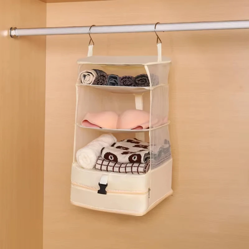 Travel Storage Bag Dormitory Wardrobe Hanging Multi Functional Clothing Underwear Socks Compression Bag