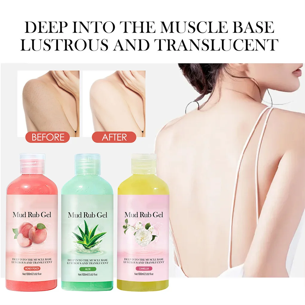 Women Shower Gel Portable Exfoliating Bath Cream Body Wash Skin Care 100ml