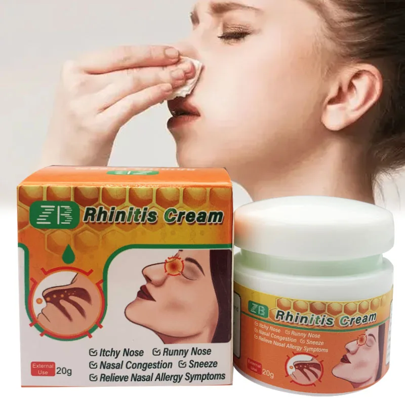 ZB Rhinitis Cream Treatment Acute Chronic Allergic Rhinitis Sinusitis Nasal Ointment Nose Congestion Anti Snoring Health Care nasal inhalers