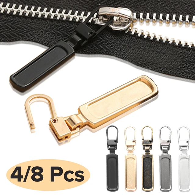 8Set Replacement Zipper Pull Puller End Fit Rope Tag Clothing Zip Fixer  Broken Buckle Zip Cord Tab Bag Suitcase Tent Backpack