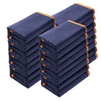 SucceBuy 35/65 lbs Moving Blankets 12 Packs 80" x 72" Packing Blanket Heavy Duty Mover Pads for Protecting Furniture Appliances