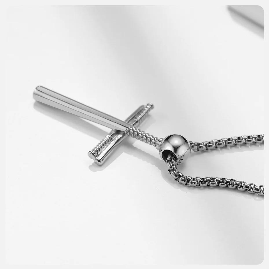 Engraved Baseball Cross Necklace | Getnamenecklace.com