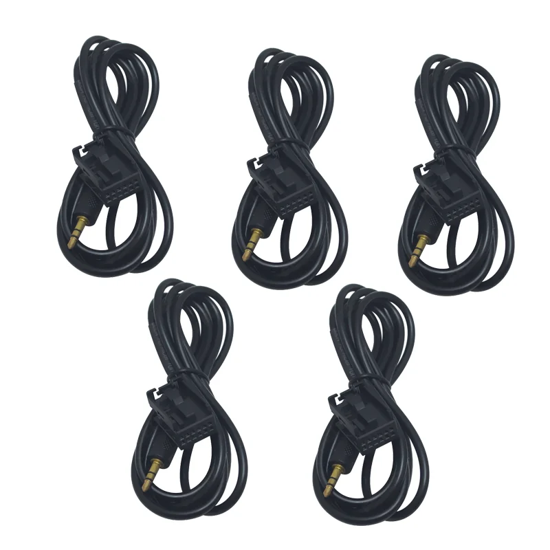 

Автомобильный аудио-вход, кабель передачи данных Mini USB к 4-контактному кабелю, адаптер для Nissan Ford, кабель USB AUX, 5 шт.