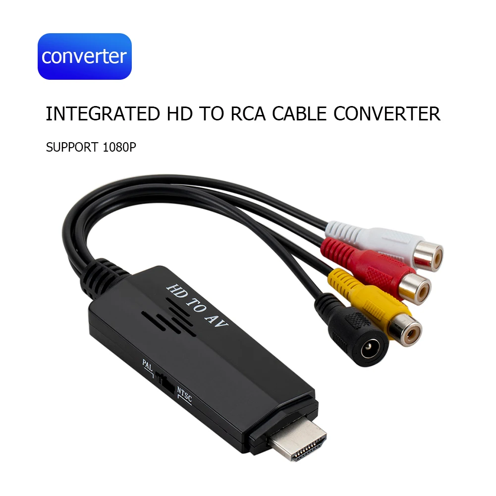 Convertisseur de câble HD 1080p mâle/mâle/femelle, compatible Hdmi vers