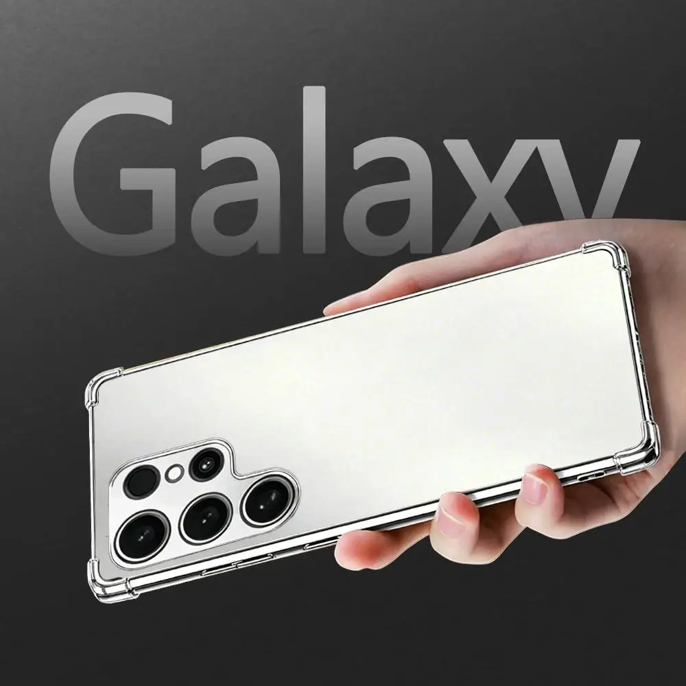 Fashionable Gold & Silver Shockproof Glass Phone Case with Four-Corner Protection