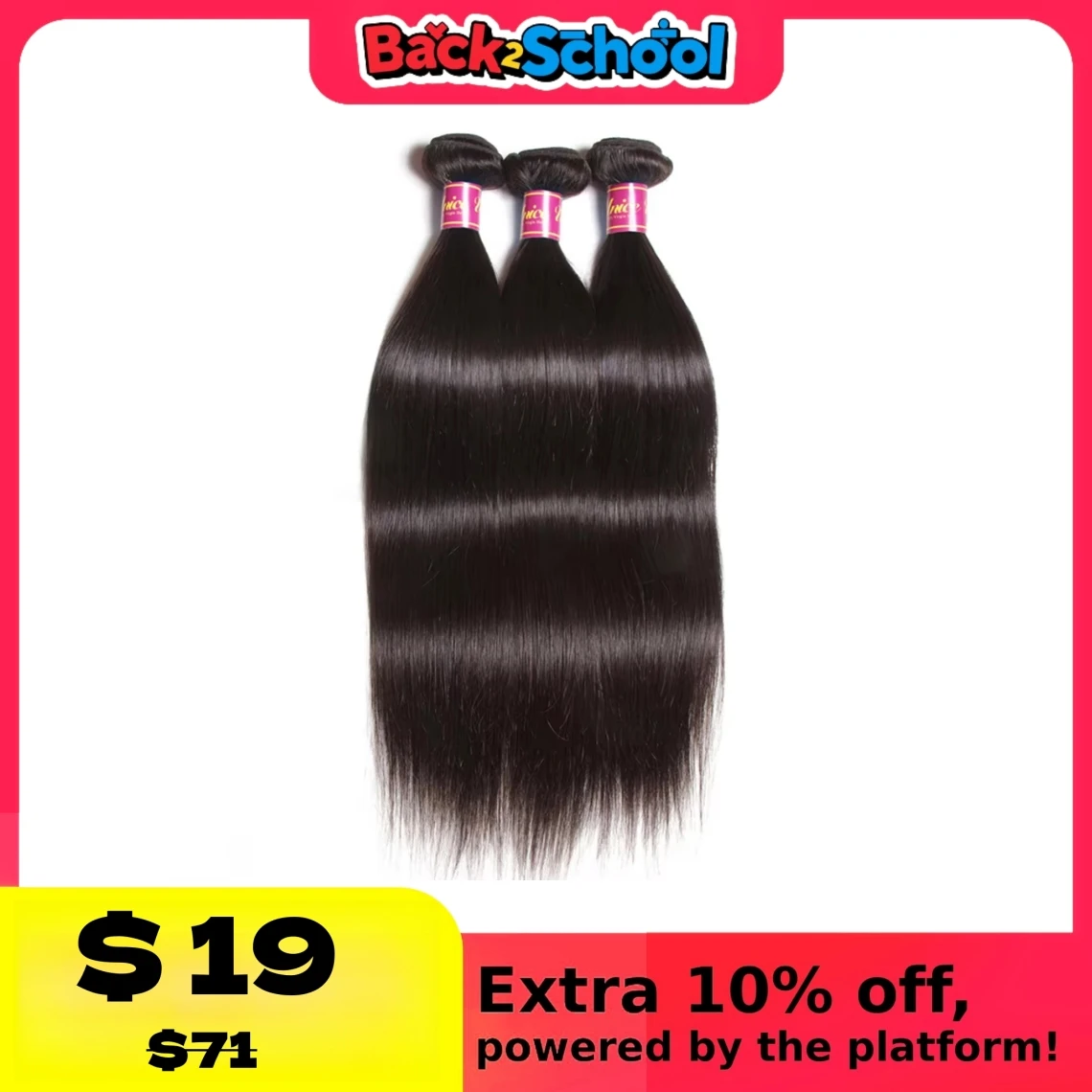 30 Inch Brazilian Bone Straight Human Hair Bundles Weave Straight Virgin Human 1/3/4 human hair bundles