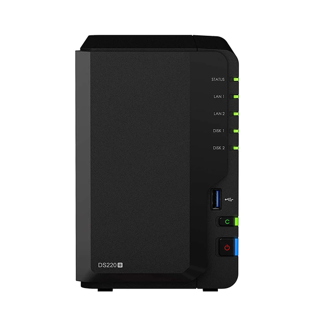 Original Synology DS220+ 2 Bay NAS DiskStation 2 GB DDR4 non-ECC 