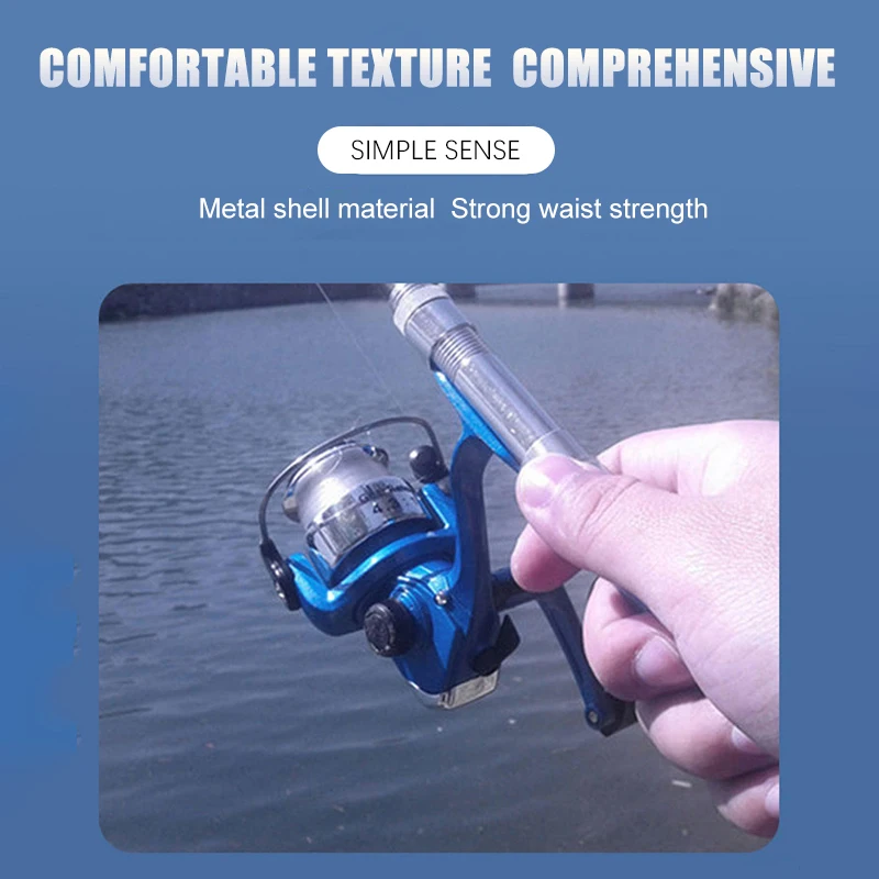 Ultra Short Pocket Rods Steelhead Fishing Rods Small Micro Mini Fishing 1m 1.4m 1.6 Drum Reel Ice spinning fishing rod