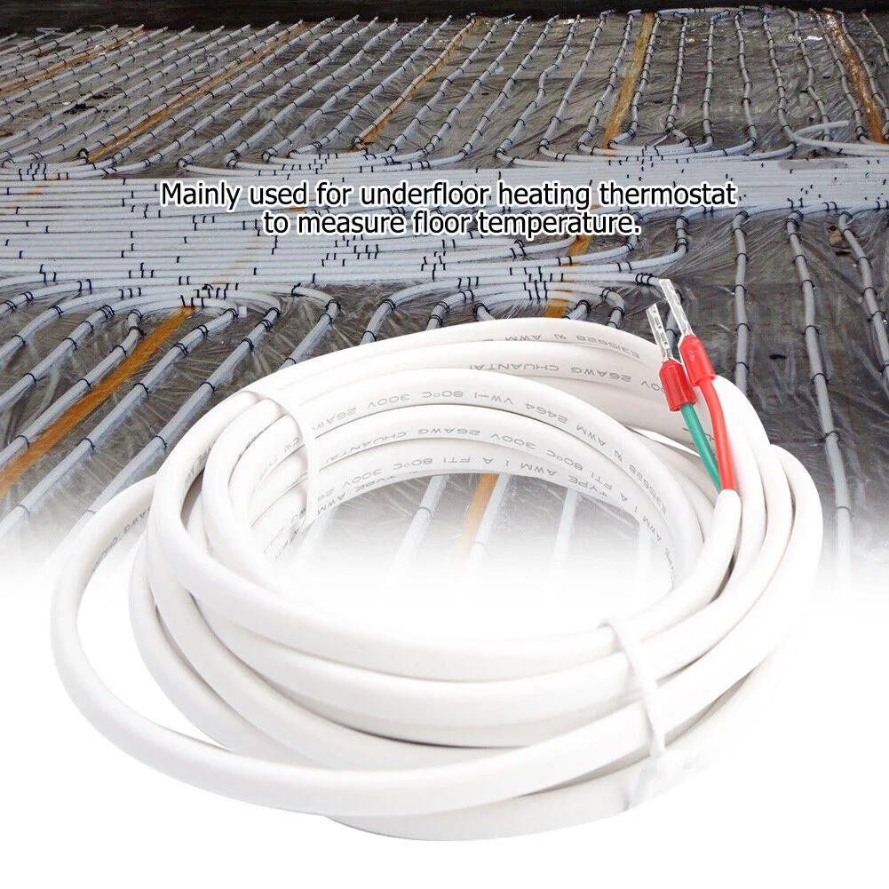 

Thermostat Wires 300CM Underfloor Heating Thermostat Sensor External Probe Floor Sensor Cable Floor Heating Systems Parts