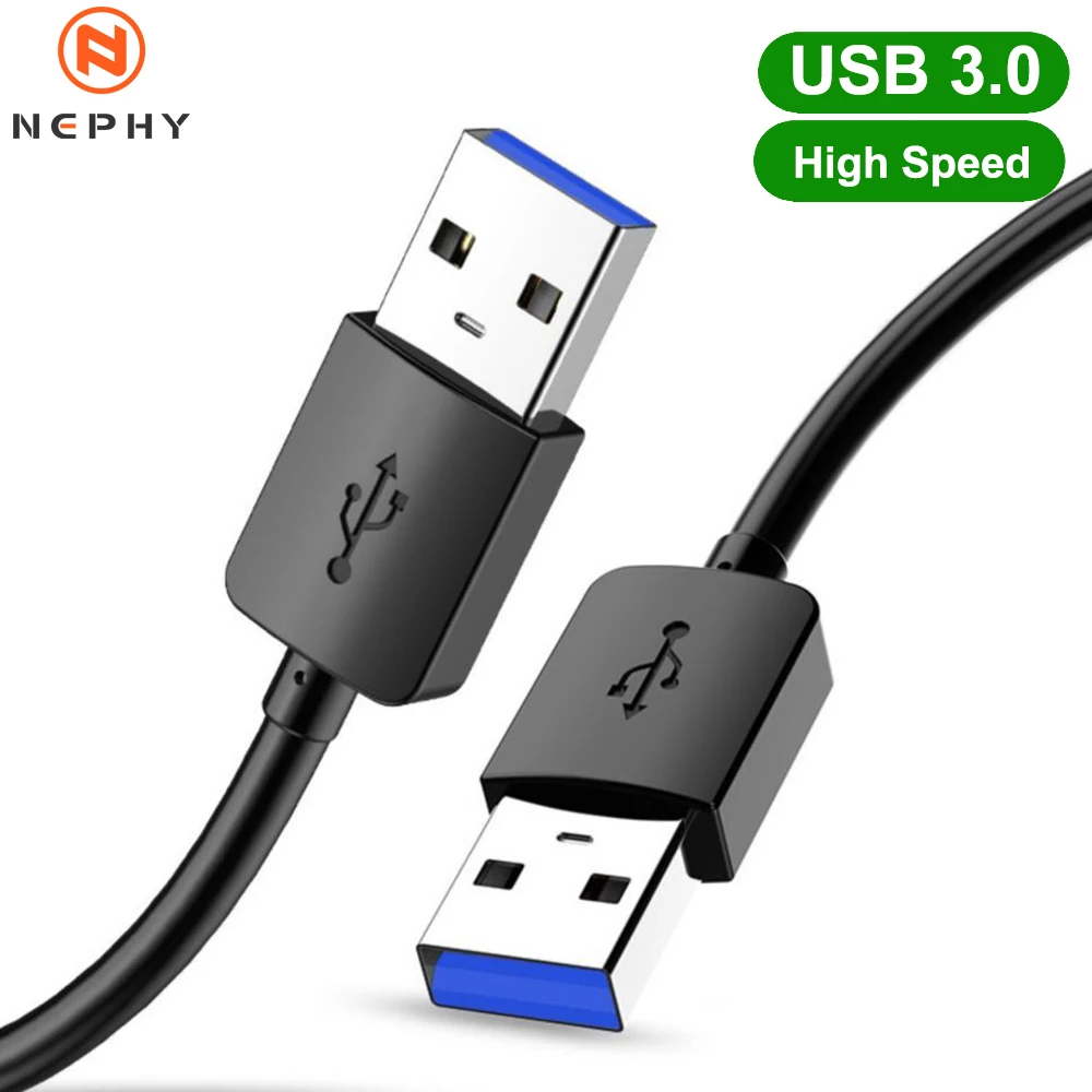 High-Speed USB 3.0 A-to-A Data Transfer Cable - Available in Multiple Lengths