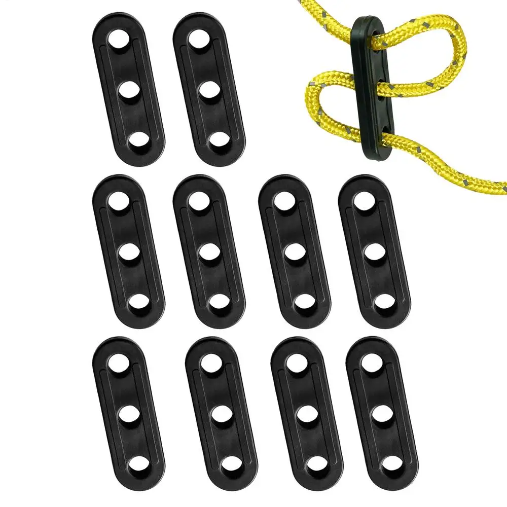 3 Löcher Zelt Wind Seil Schnalle 10PCS Zelt Abspann Spanner Feste Schnalle Winddicht Baldachin Zubehör Für Outdoor Camping wandern – Detail 1
