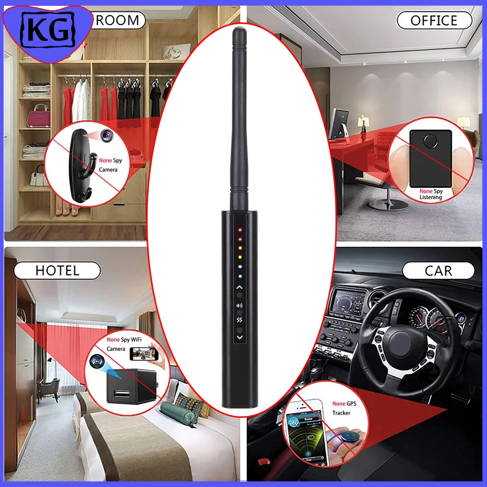

G728 Anti Spy Hidden Camera Detector Bug Mini Audio SPY-Camera GSM Finder Signal Lens RF Locator GPS Tracker Detect Spy Gadgets