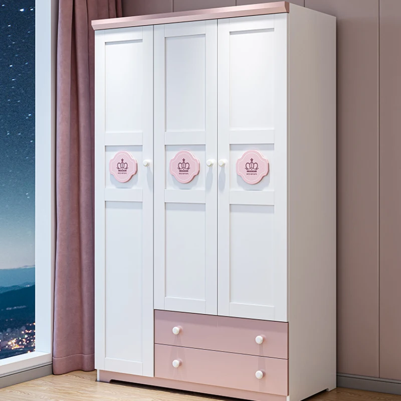 Clothes Children's Wardrobes Organizer Hangers Bedroom Wardrobes Closet Storage Mobile Meuble De Rangement Home Furniture CY50CW