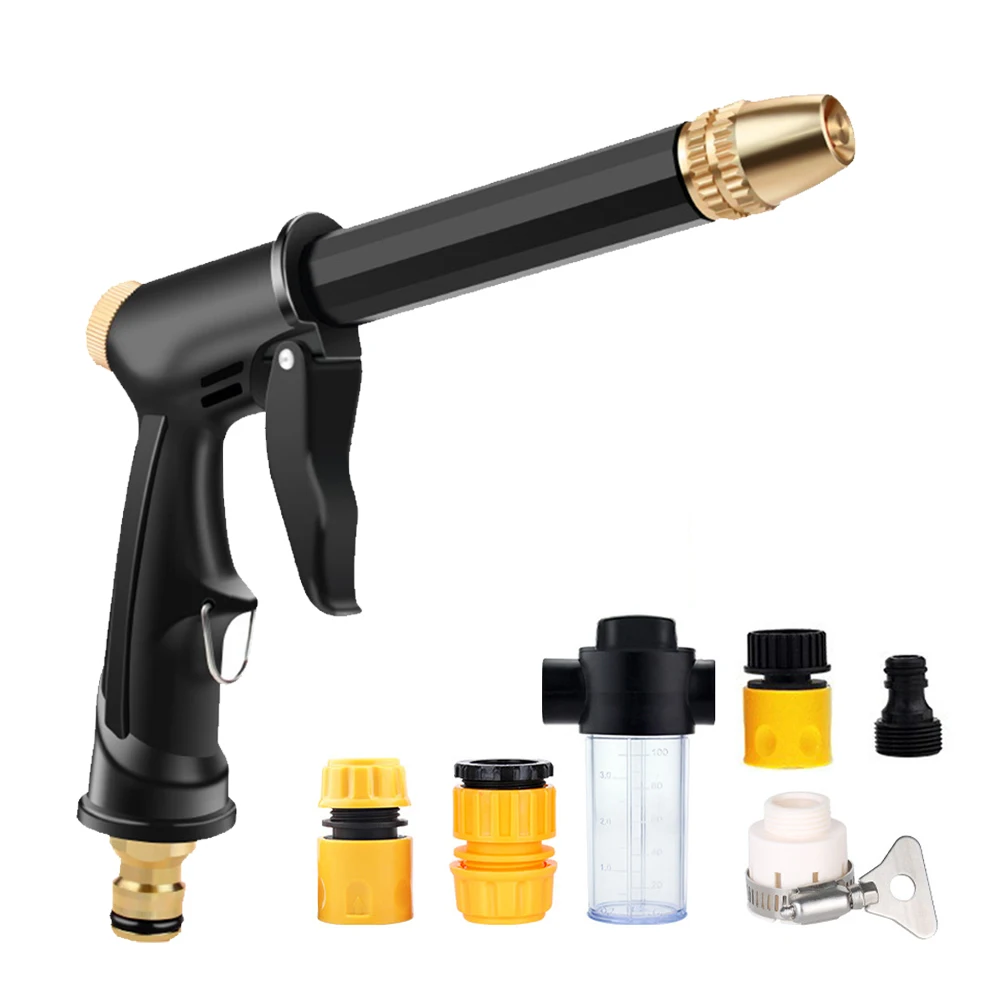 

High Pressure Water Gun Car Wash Gun Garden Watering Guns Garden Hose Washing Nozzle Sprayer Washer Pipe Foam Tool Sprinkler