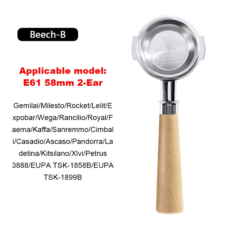 58 مللي متر آذان اثنين القهوة Portafilter عارية ل...